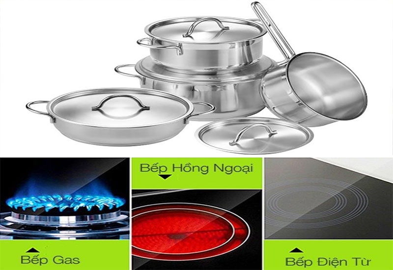 Bộ 4 nồi Inox PoongNyun LCP-8PSET - Hàng chính hãng