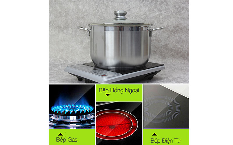 Bộ 5 nồi xửng chảo inox Fivestar FSB5002 - Hàng chính hãng