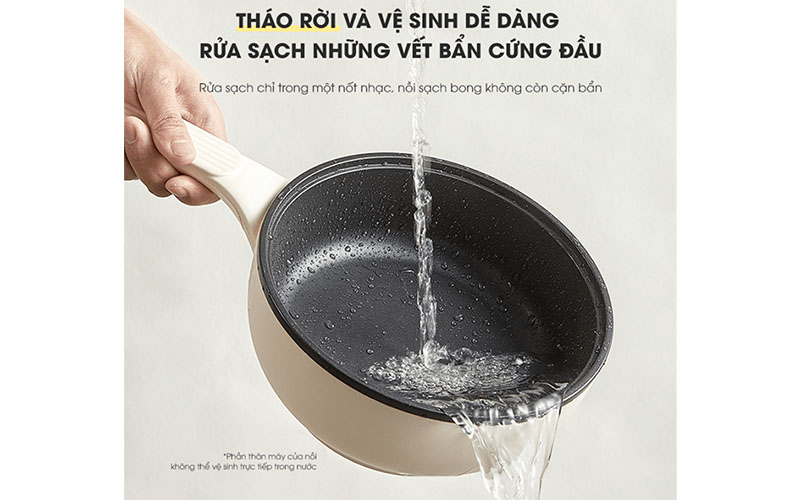 Bộ bếp điện đôi đa năng kèm nồi chảo Bear SB-BD02N - Hàng chính hãng