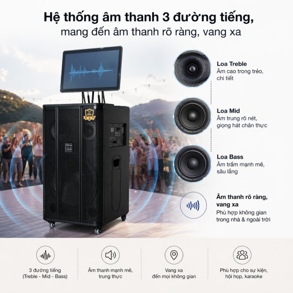 Bộ loa kéo di động Arirang MK5S  - Hàng chính hãng