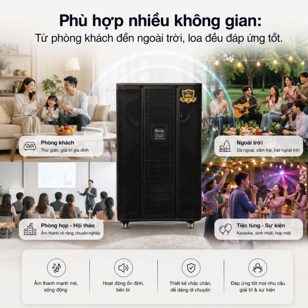 Bộ loa kéo di động Arirang MK5S  - Hàng chính hãng