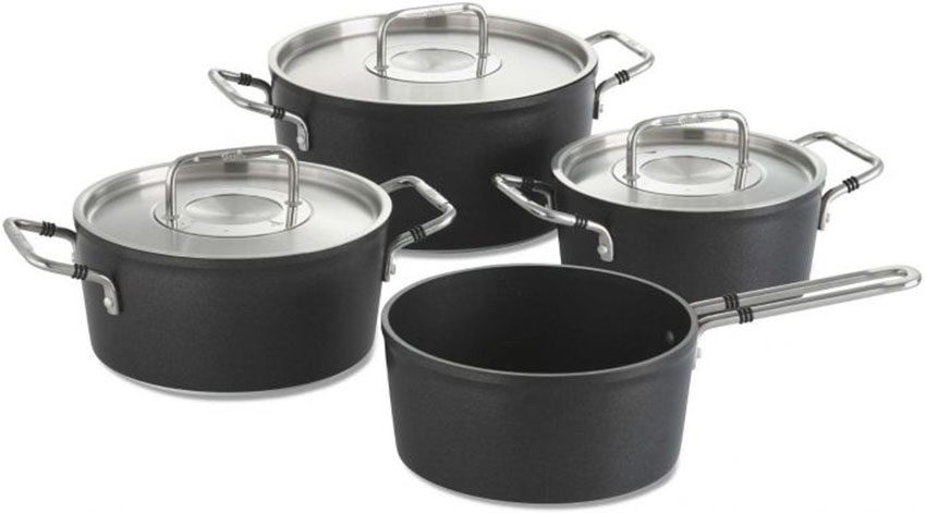 Bộ nồi 4 món Fissler LUNO BLACK 056-116-04-000 - Hàng chính hãng