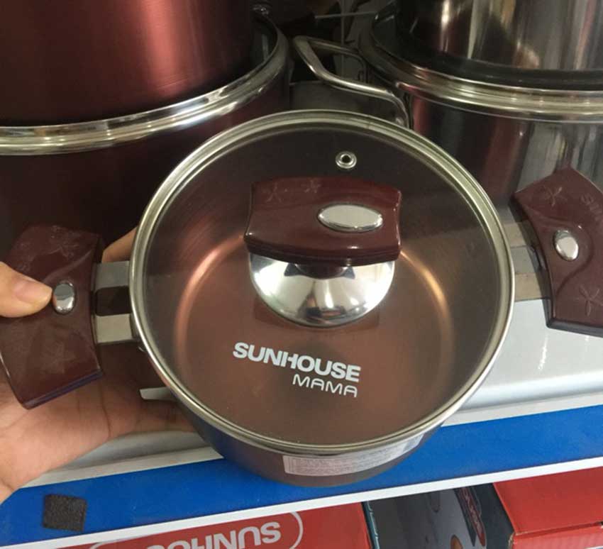 Bộ nồi Anod Sunhouse mama SH8836 - Hàng chính hãng