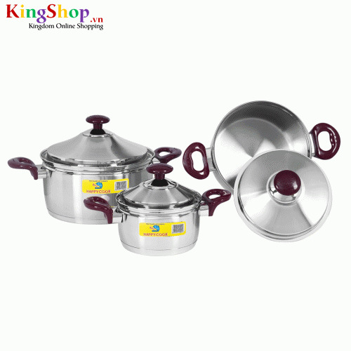 Bộ nồi Happy Cook HC06C2 - Hàng chính hãng