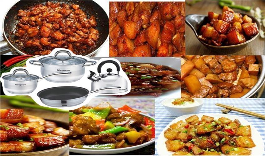 Bộ nồi chảo quánh ấm Kangaroo KG998M - Hàng chính hãng