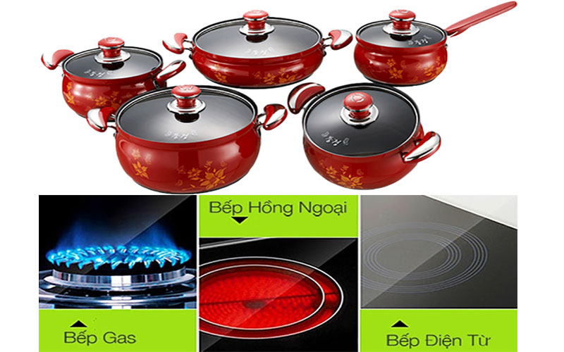 Bộ nồi nhôm 5 chiếc PoongNyun FAPV  - Hàng chính hãng