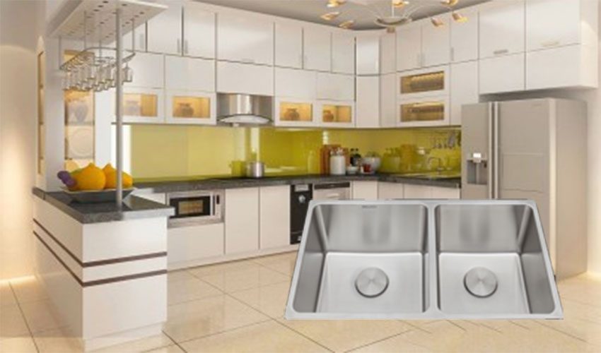 Bồn rửa chén 2 ngăn Malloca MS6081 - Hàng chính hãng