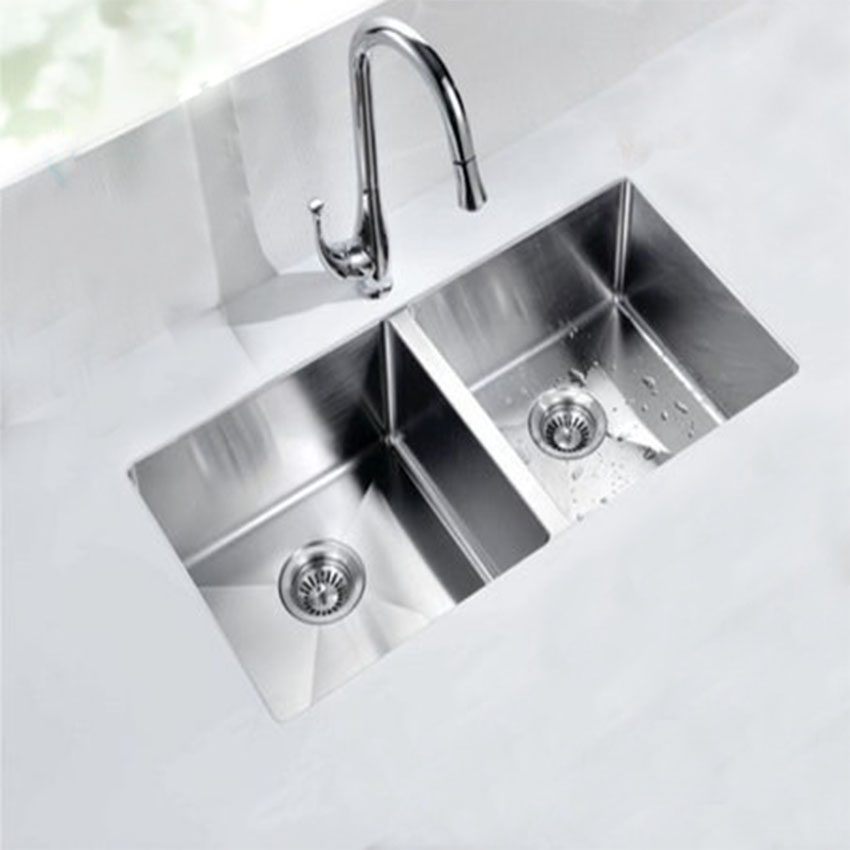 Bồn rửa chén hai ngăn Roland RL9045V - Hàng chính hãng
