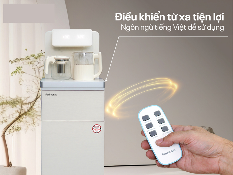 Cây nước nóng lạnh kết hợp bàn pha trà, cafe FujiHome TB-231C - Hàng chính hãng