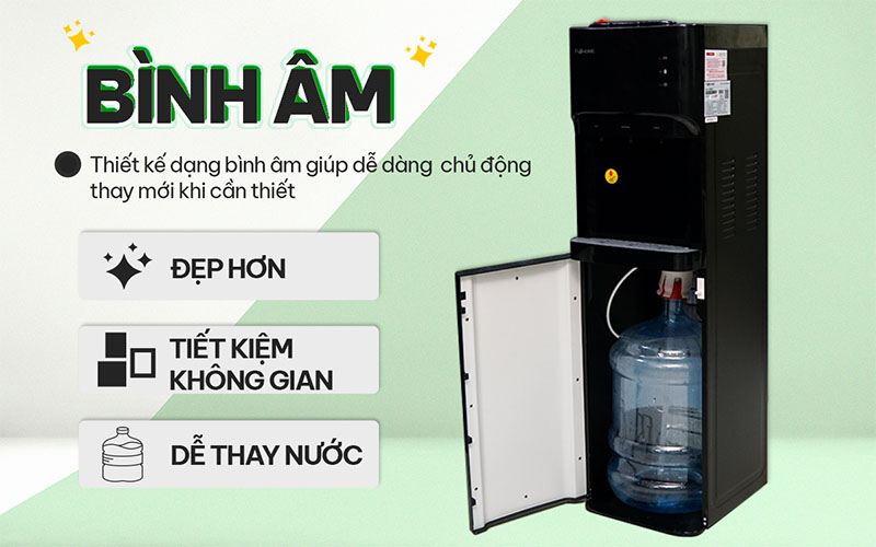 Cây nước nóng lạnh bình âm Fujihome WD606C - Hàng chính hãng