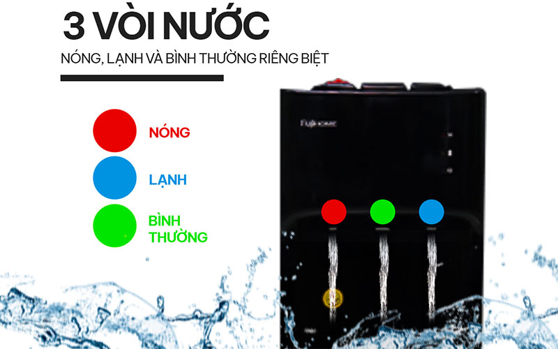 Cây nước nóng lạnh bình âm Fujihome WD606C - Hàng chính hãng