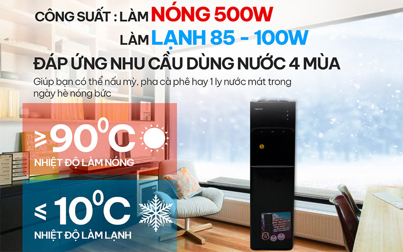 Cây nước nóng lạnh bình âm Fujihome WD606C - Hàng chính hãng