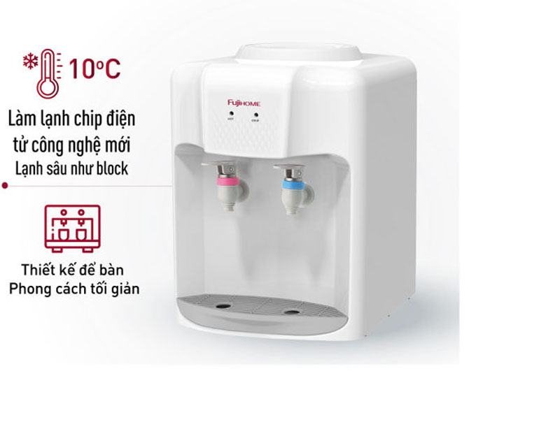 Cây nước nóng lạnh để bàn Fujihome WD5510E - Hàng chính hãng