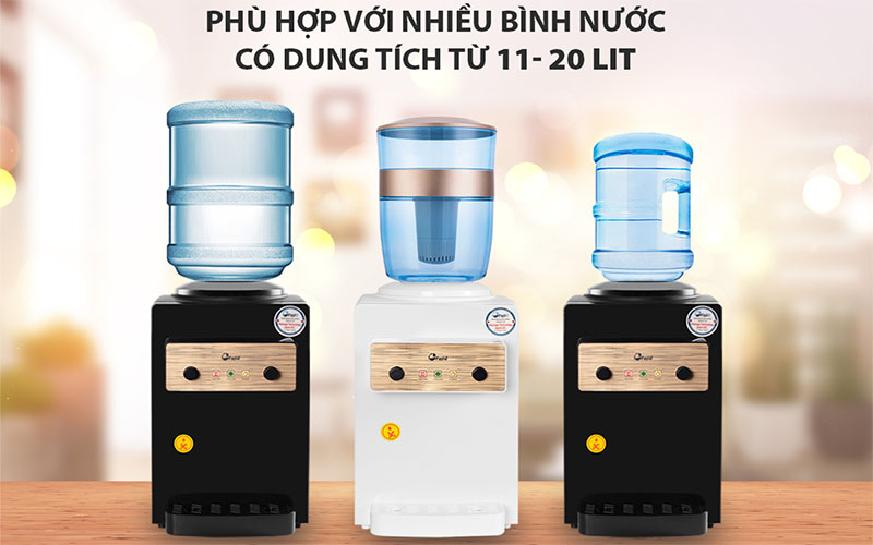 Cây nước nóng lạnh để bàn mini FujiE WD01E - Hàng chính hãng