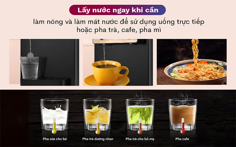 Cây nước nóng lạnh để bàn mini FujiE WD01E - Hàng chính hãng