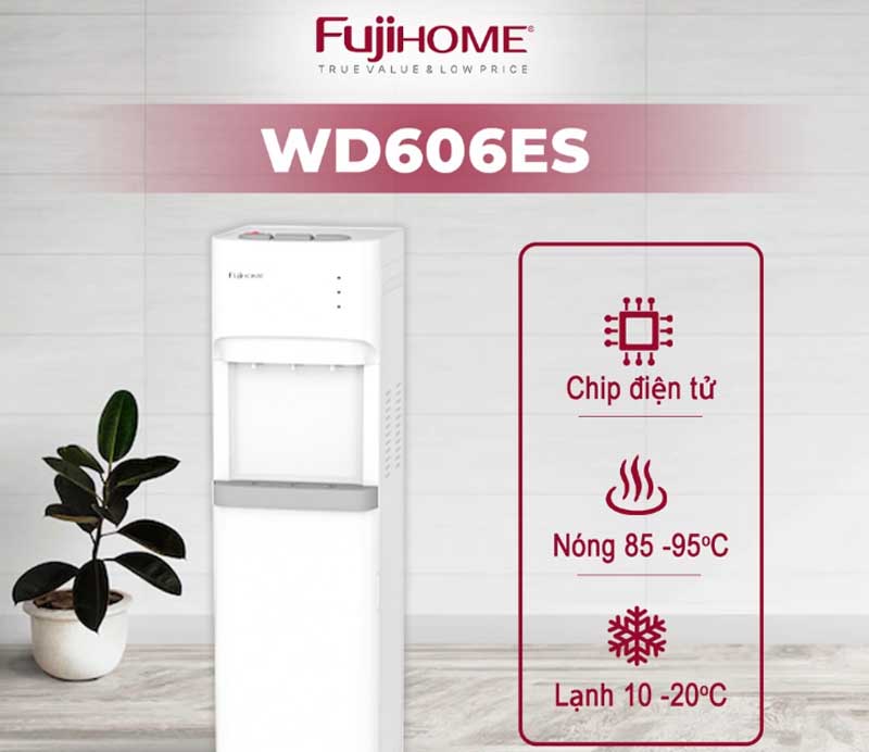 Cây nước nóng lạnh bình âm Fujihome WD606ES - Hàng chính hãng