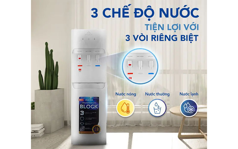 Cây nước nóng lạnh hút bình Hòa Phát HHC383 - Hàng chính hãng