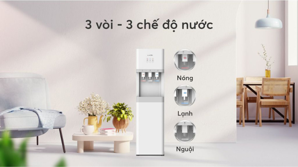 Cây nước nóng lạnh nguội hút bình Karofi HCV208 - Hàng chính hãng