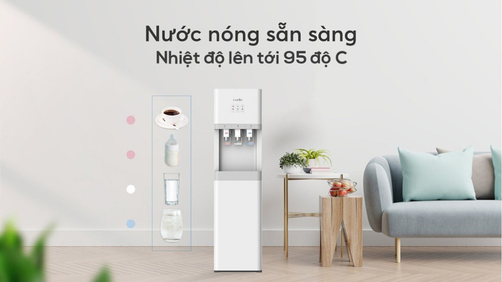 Cây nước nóng lạnh nguội hút bình Karofi HCV208 - Hàng chính hãng