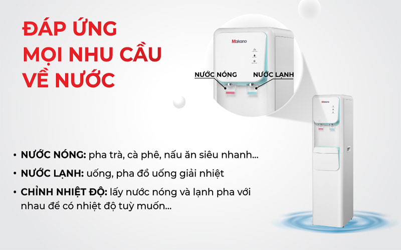 Cây nước nóng lạnh hút bình Makano DVD-000005 - Hàng chính hãng
