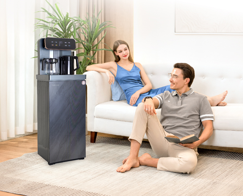 Cây nước nóng lạnh kết hợp bàn pha trà Fujihome TB243A - Hàng chính hãng