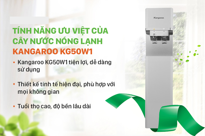 Cây nước nóng lạnh Kangaroo KG50W1 - Hàng chính hãng