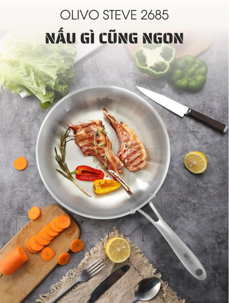 Chảo sâu lòng Olivo STEVE 2685 - Hàng chính hãng