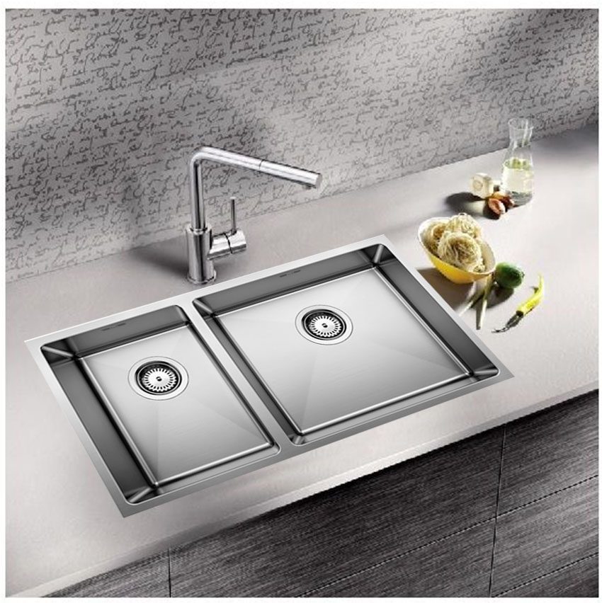 Chậu rửa bát inox Hafele Blanco QUATRUS R15 285/435-IU 570.27.169 - Hàng chính hãng