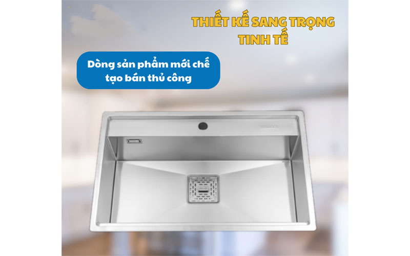 Chậu rửa bát inox Malloca MS-6302ST - Hàng chính hãng