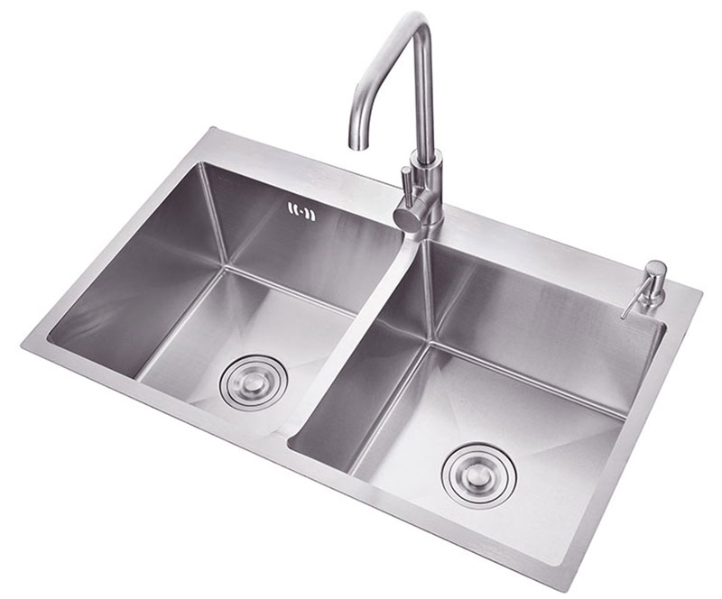 Chậu rửa inox Kaff KF-HM8245C - Hàng chính hãng