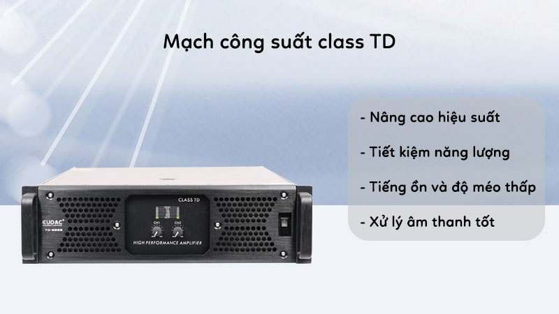 Cục đẩy công suất Eudac TD-2200 - Hàng chính hãng