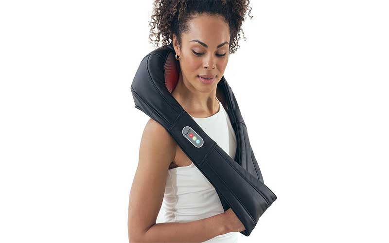 Đai massage Shiatsu cổ vai gáy và toàn thân kèm nhiệt Homedics NMS-615HJ - Hàng chính hãng