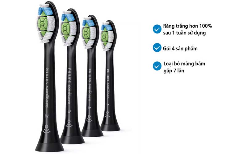 Đầu bàn chải điện sonic W4 Philips HX6064/96 - Hàng chính hãng