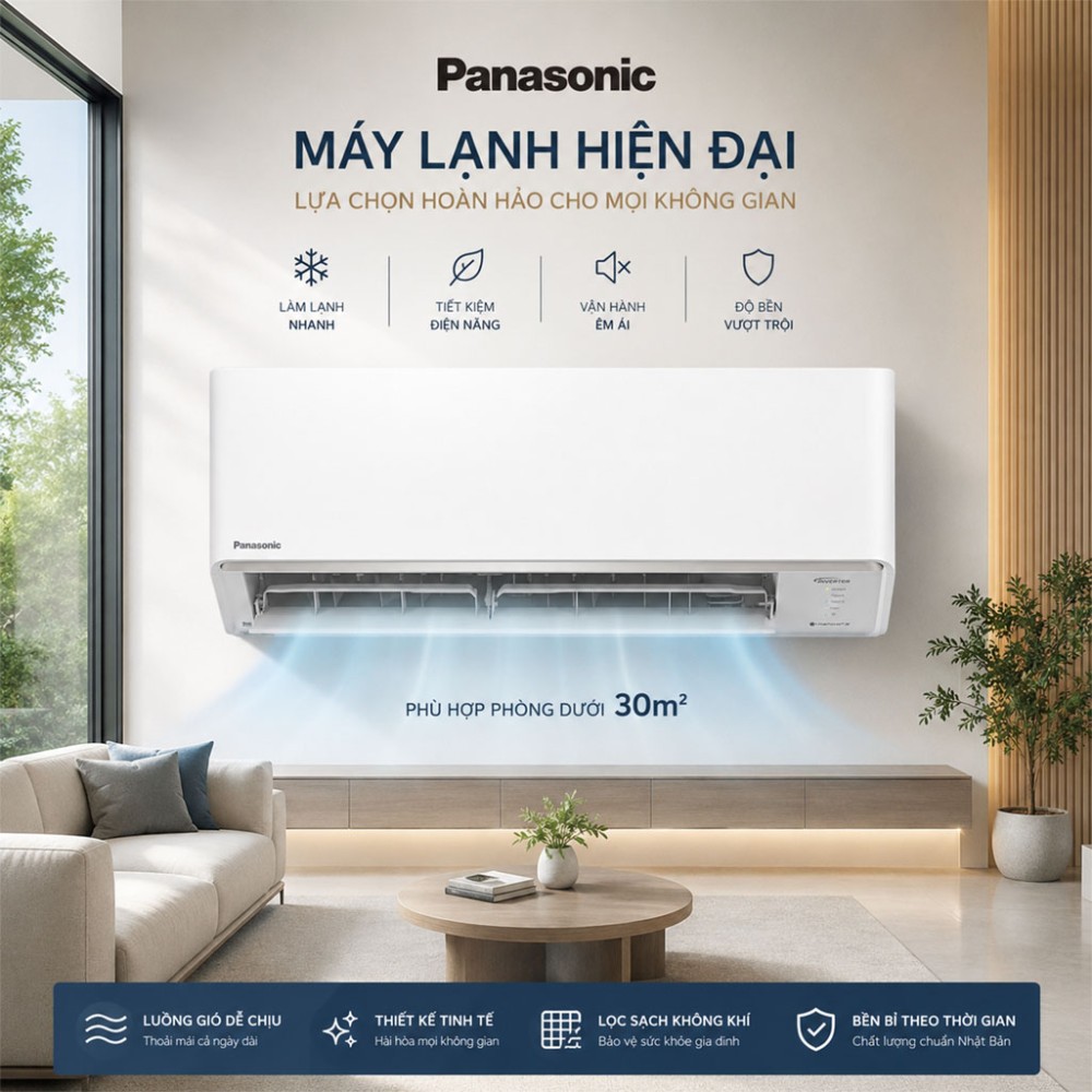 Điều hòa 1 chiều Inverter Panasonic 18.000 BTU CU/CS RU18CKH-8D - Hàng chính hãng