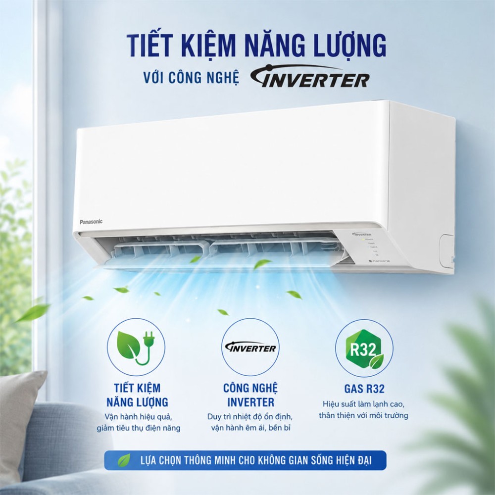 Điều hòa 1 chiều Inverter Panasonic 18.000 BTU CU/CS RU18CKH-8D - Hàng chính hãng