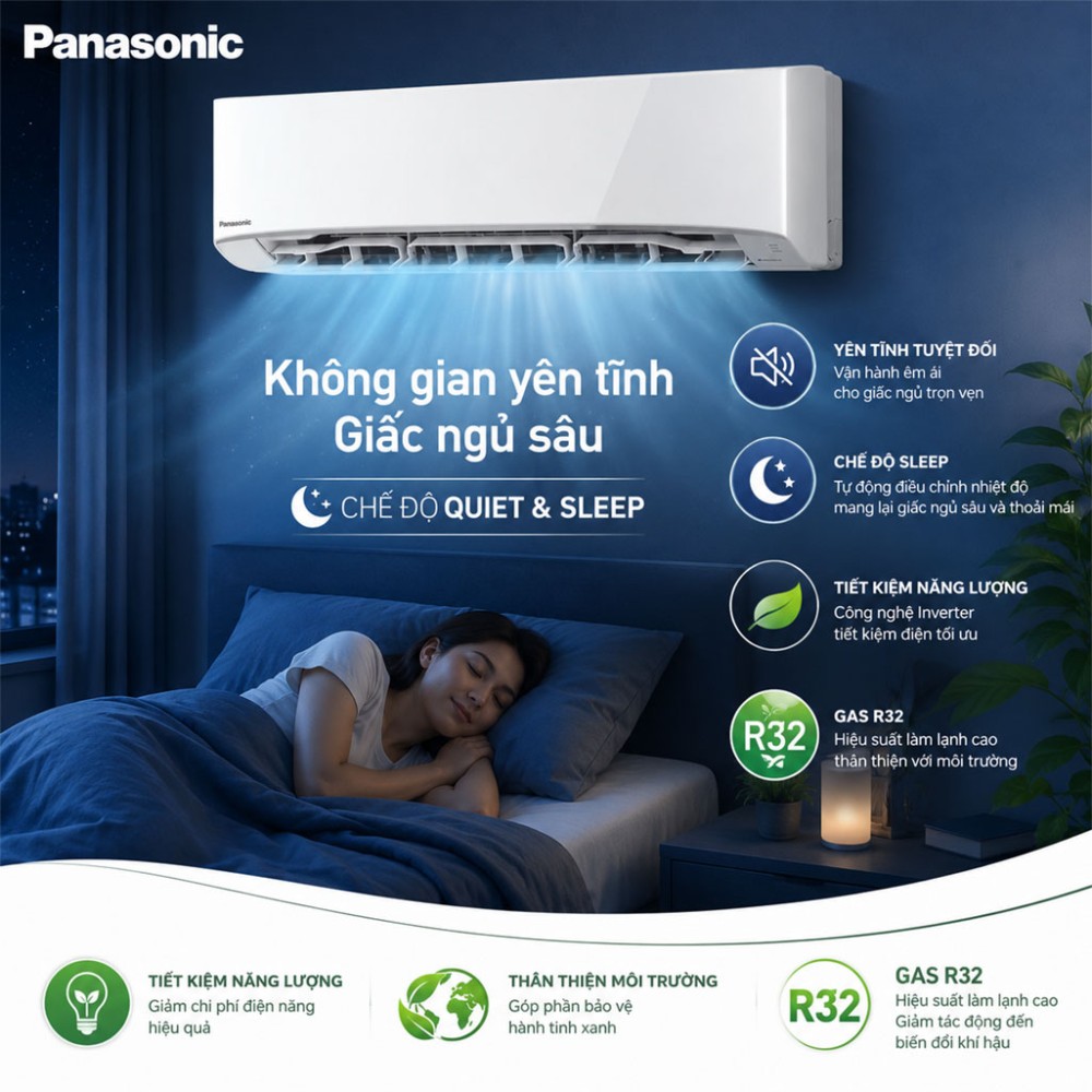 Điều hòa 1 chiều Panasonic 22.500BTU CU/CS-N24AKH-8 - Hàng chính hãng