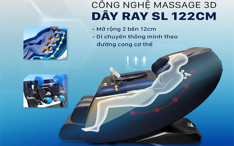 Ghế massage toàn thân Daikiosan DKGM-20006  - Hàng chính hãng