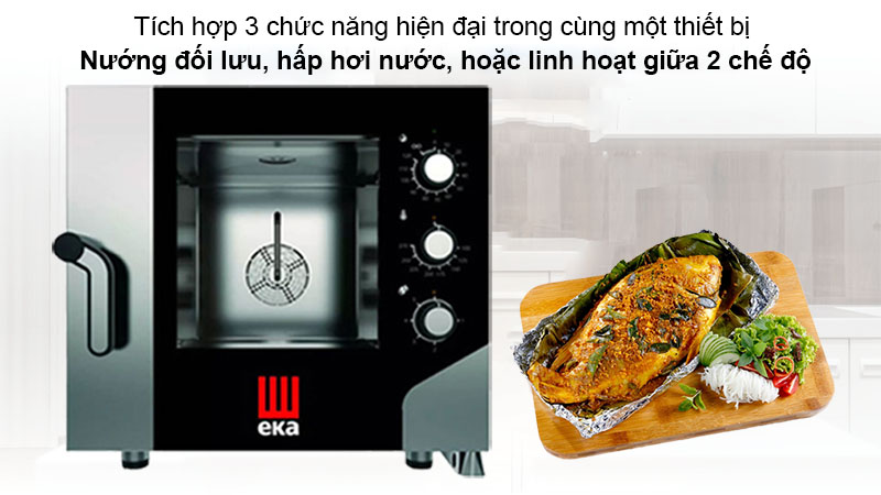 Lò hấp nướng đa năng EKA MKF-511-S - Hàng chính hãng