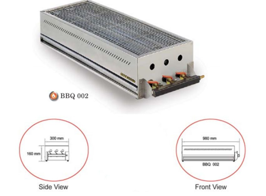 Lò nướng BBQ dùng gas Berjaya BQQ 002  - Hàng chính hãng