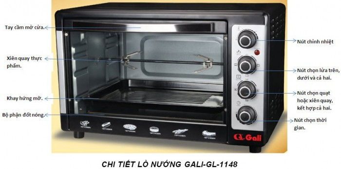 Lò nướng Gali GL-1148 - Hàng chính hãng