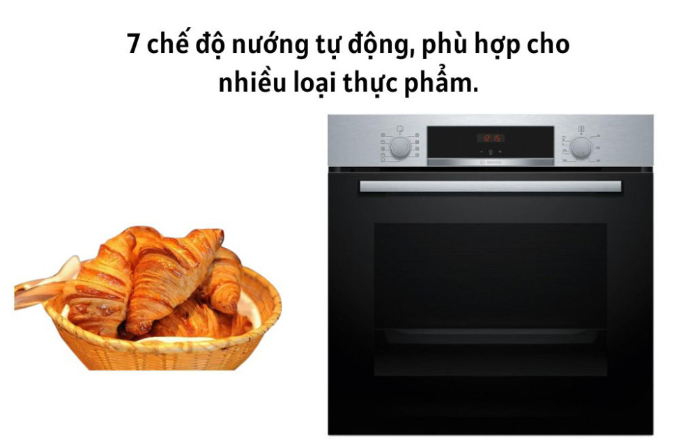 Lò nướng âm tủ Bosch HBA514BS3 - Hàng chính hãng