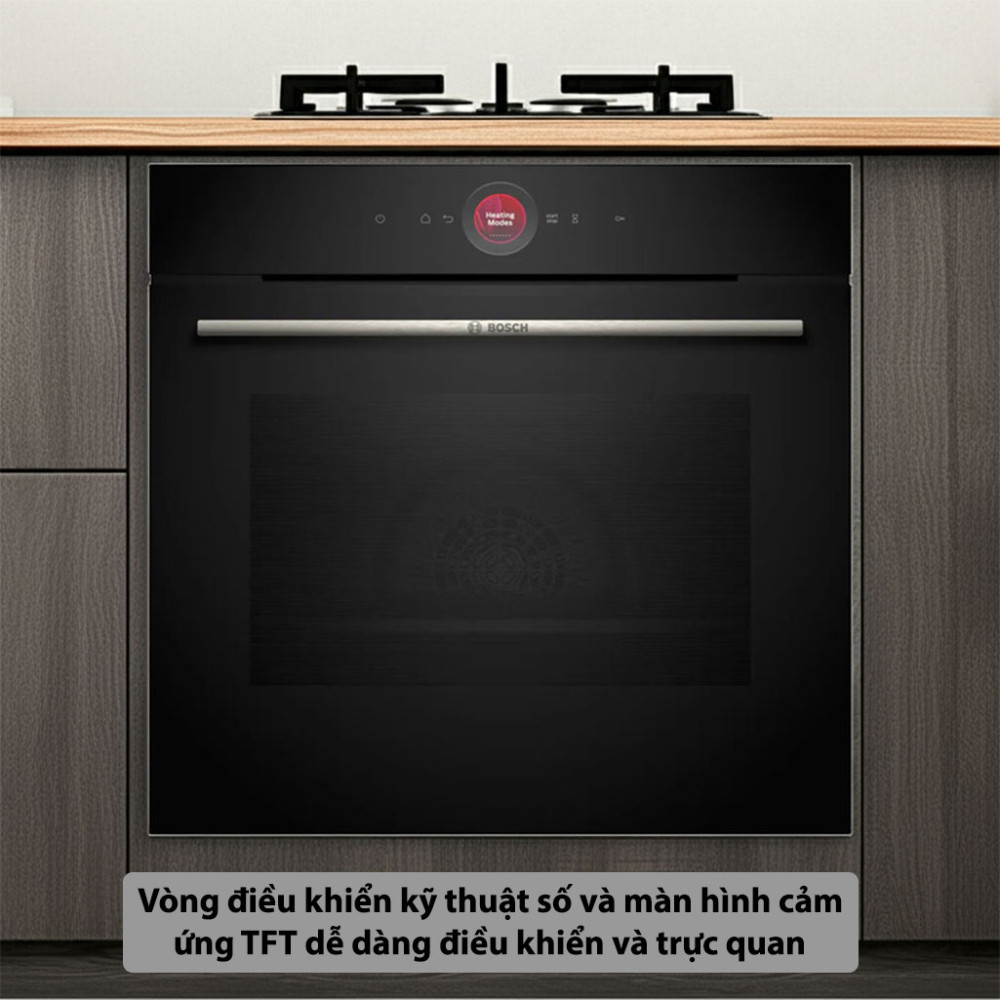 Lò nướng âm tủ Bosch HBG7241B1 Series 8 - 71 lít - Hàng chính hãng