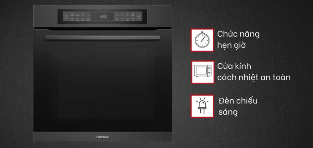 Lò nướng âm tủ Hafele HC-O811B (495.10.035) - Hàng chính hãng