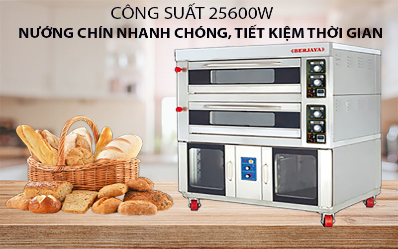 Lò nướng bánh kèm ủ bột Berjaya BJY-2B+16PF-E - Hàng chính hãng