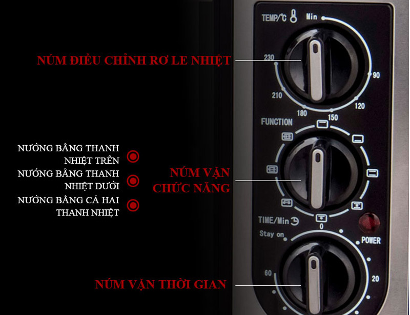 Lò nướng điện Tiross TS9609 - Hàng chính hãng