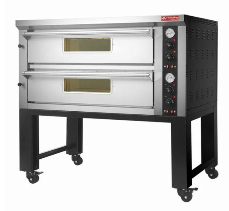 Lò nướng pizza 2 tầng dùng gas Hongling PZG-602 - Hàng chính hãng