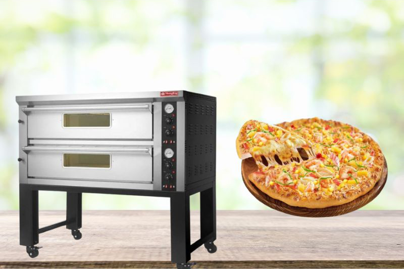 Lò nướng pizza 2 tầng dùng gas Hongling PZG-602 - Hàng chính hãng