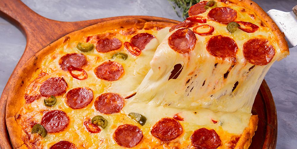 Lò nướng pizza băng chuyền dùng gas Hongling PZG-12 - Hàng chính hãng