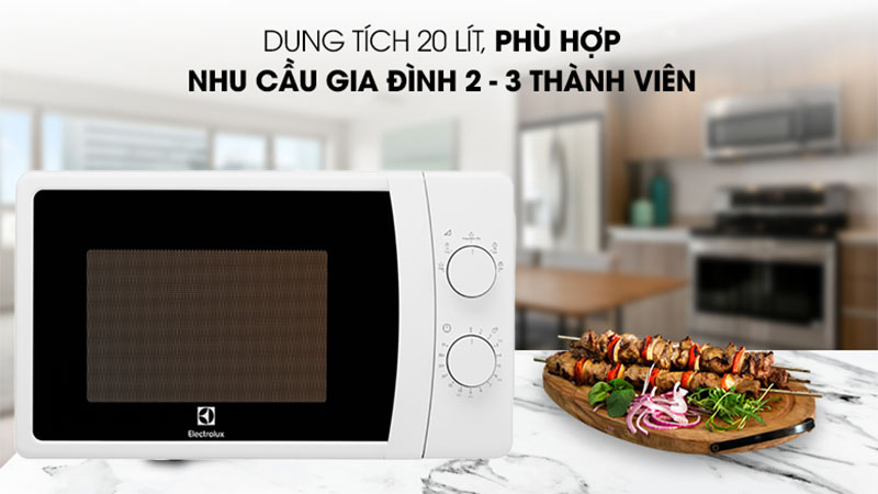 Lò vi sóng Electrolux EMM20K18GWI - Hàng chính hãng