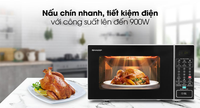 Lò vi sóng Sharp R-370VN-S - Hàng chính hãng